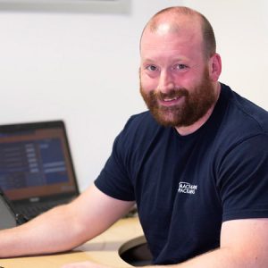 Rob at his desk